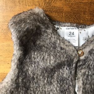 Carters faux fur vest